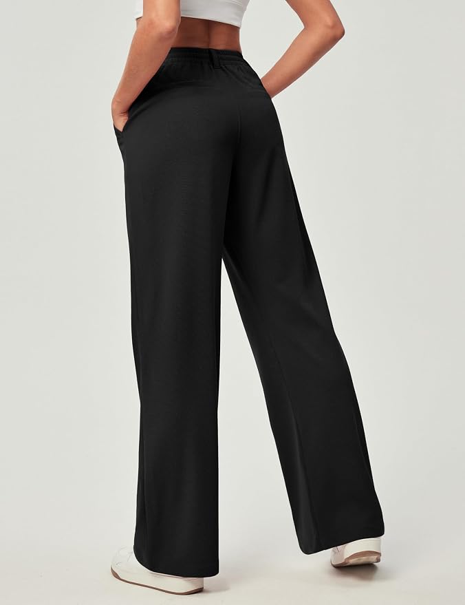Women's High Waist Pleated Wide Leg Casual Pants - Image 3