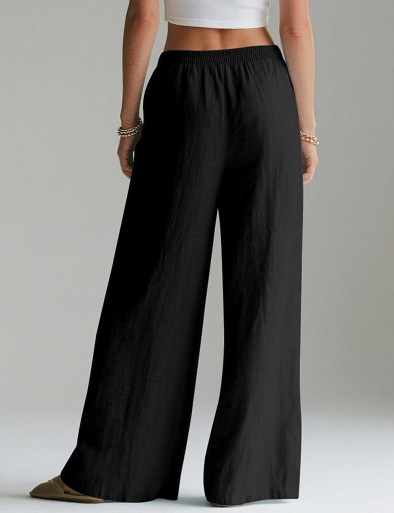 Women’s Elastic Waist Wide Leg Lounge Pants